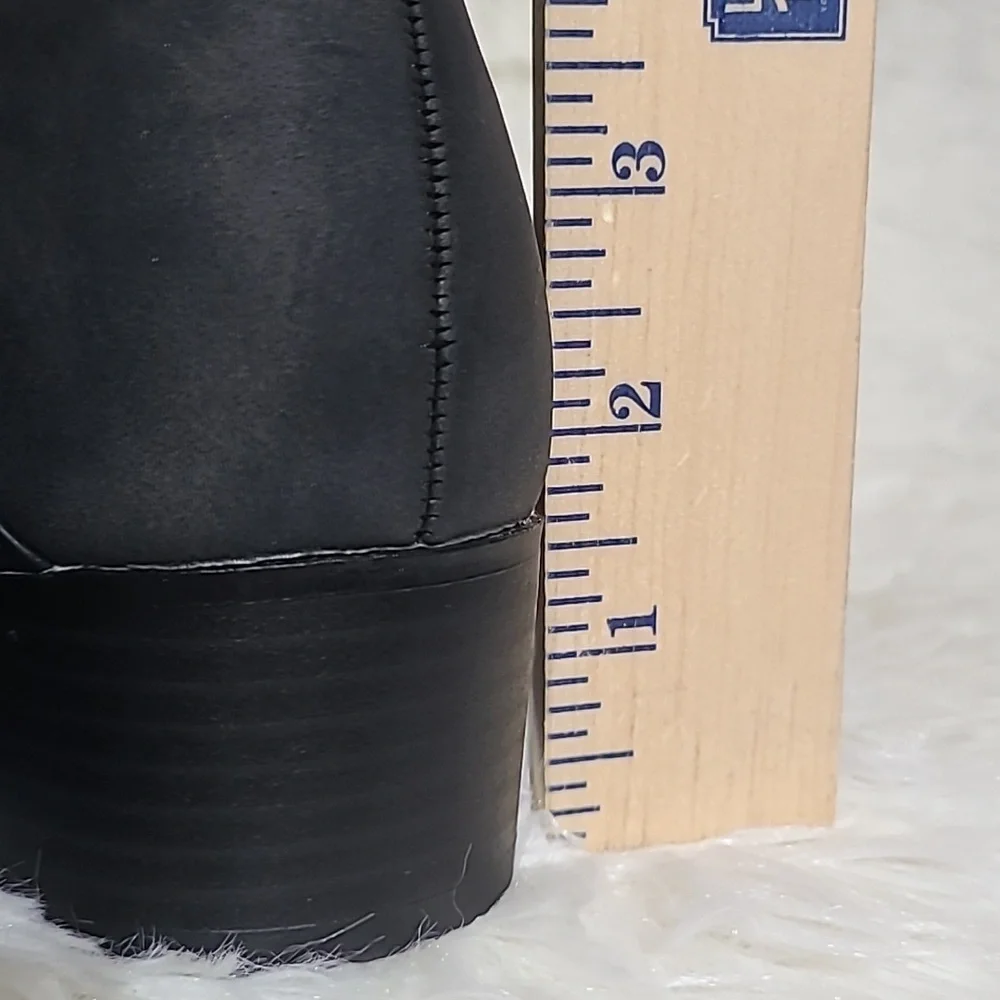 WONDERLY Black Ankle Boots with Buckle‎ 1.4